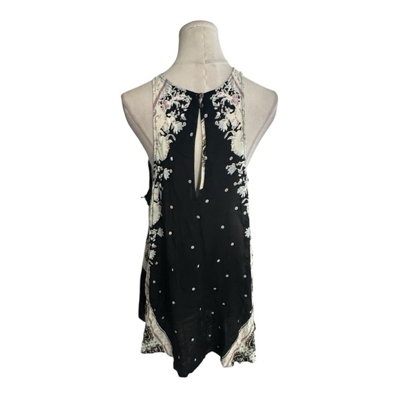 FREE PEOPLE FP Intimately Darjeeling Black Print Sleeveless Slip Dress Size M - Picture 7 of 13